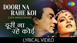 Doori Na Rahe Koi with lyrics  दूरी न रहे कोई के बोल  Kartavya  Lata MangeshkarRekha Speak [upl. by Innis]