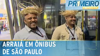 Ônibus de SP tem quotarraiáquot organizado por passageiros e funcionários  Primeiro Impacto 010724 [upl. by Sral]