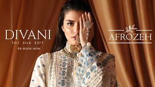 Afrozeh Divani 23  The Silk Edit  Afrozeh unstitched silk festive collection 2324 [upl. by Eppie]