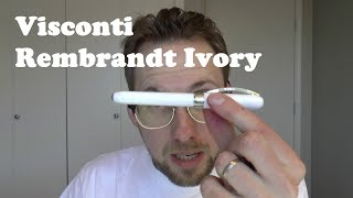 Visconti Rembrandt Ivory White Fountain Pen Review and Giveaway [upl. by Ramirol]