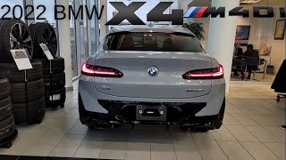 2022 BMW X4 M40i Showcase Brooklyn Grey Black Vernasca Leather with Red Contrast Stitching [upl. by Georgy]