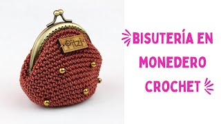 Como tejer PerlasAbalorioBisutería en MONEDERO Crochet TUTORIAL [upl. by Westney842]