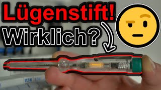 Phasenprüfer  Lügenstift 🤔 Das muss NICHT sein 🤫 berührungslose Spannungsprüfer bis 20€ im TEST [upl. by Hope874]