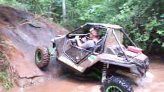 Arctic cat wildcat 1000 creek bouncing [upl. by Zealand643]