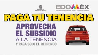 PAGO DE TENENCIA DE MOTO O CARRO ESTADO DE MÉXICO 2022  TRÁMITES  FÁCIL Y RÁPIDO  MASSIOSARE [upl. by Roleat535]