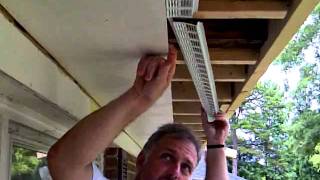 How to Install Soffit Vents [upl. by Marysa239]