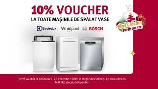 🎅 SUPEROFERTE de CRĂCIUN  10 VOUCHER la mașinile de spălat vase [upl. by Neeneg]