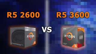 AMD Ryzen 5 2600 vs 3600 in 12 Gaming Benchmarks [upl. by Reel296]