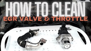 How to clean EGR valve and throttle body More Power [upl. by Llenrap]