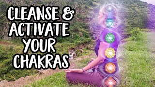 Chakra Cleansing Meditation  Cleanse Unblock and Activate All 7 Chakras [upl. by Ramso]