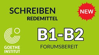 Schreiben Redemittel B2 forumsbereit B1 B2 Schreiben Goethe ECL Prüfung Exam Deutsch German Ecl Tips [upl. by Mit]