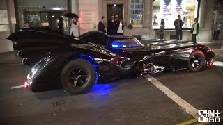 The Batmobile Arrives in London  Replica Car on the Road [upl. by Pantin]