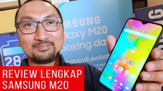 Review Lengkap Samsung Galaxy M20 Tes Baterai Gaming Layar Kamera Menu  Indonesia [upl. by Sefton]