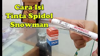 Cara Isi Tinta Spidol Snowman [upl. by Lemyt]