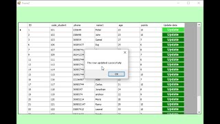 VBnet tutorial update MS Access database and DataGridview using button in DataGridview [upl. by Llerrehc]