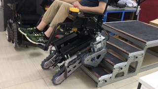 First test ride of our new patented mini stair climbing wheelchair [upl. by Lanita]