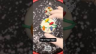 Recetas navideñas GALLETAS decoradas con LUCES de NAVIDAD recetasfaciles navidad [upl. by Azmah]