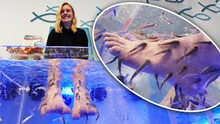 FISH SPA PEDICURES  Fish Eat Our Dead Skin [upl. by Richlad975]