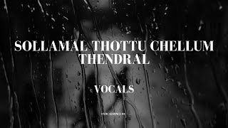 Sollamal thottu chellum thendral vocals  vocals only VocalsOnly01 [upl. by Alliscirp]