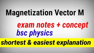 magnetisation vector  magnetisation  bsc physics  bindas physics [upl. by Reynold]