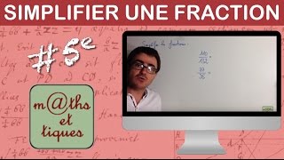 Simplifier une fraction 2  Cinquième [upl. by Torto313]