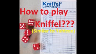 How to play Kniffel Similar to Yahtzee [upl. by Nala]