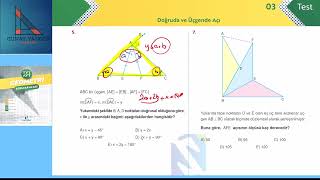 SUPARA TYT AYT GEOMETRİ 2024 TEST 3 DOĞRUDA VE ÜÇGENDE AÇI [upl. by Zedekiah]