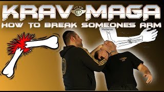 KRAV MAGA HOW TO BREAK SOMEONES ARM BY EXPERT ALAIN COHEN [upl. by Nicolette564]