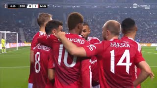 RASHFORD GOAL  PORTO VS MANCHESTER UNITED [upl. by Ayekim760]