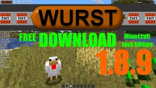 DOWNLOAD WURST Hacked Client  180  189  Minecraft Java Edition [upl. by Hopfinger]