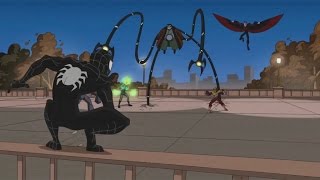 Spectacular SpiderMan 2008 Sleeping Black Suit Controlled SpiderMan vs Sinister Six part 1 [upl. by Lilithe]