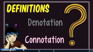 Denotation and Connotation Notes [upl. by Sargent655]