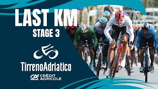 Tirreno Adriatico 2024  Stage 3 last KM [upl. by Ainadi676]