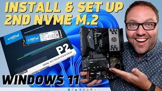 How to Install amp Set Up a Second NVMe M2 SSD  Windows 11 [upl. by Anastase527]