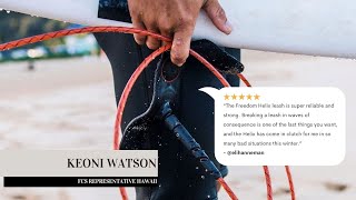 FCS Freedom Helix Leash  Trusted By PRO Surfers [upl. by Hubble]