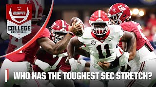 Who has the TOUGHEST STRETCH in their SEC schedule 👀  2024 SEC Schedule Reveal [upl. by Thurmann]