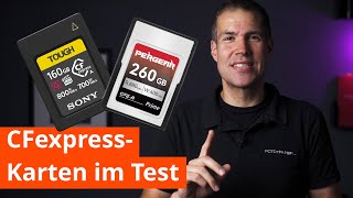 Sony oder Pergear CF Express Typ A Speicherkarten im Praxisvergleich [upl. by Anitserp575]