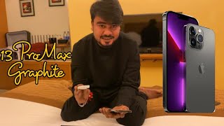 Iphone 13 pro max unboxing graphite [upl. by Eisteb]