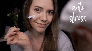 ASMR Anti Stress Face Treatment Gesichtsbehandlung Roleplay in GermanDeutsch [upl. by Anilemrac727]