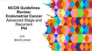 NCCN Endometrial Cancer Advanced and Recurrent  Immune Checkpoint Inhibitors [upl. by Reimer]