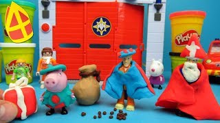 Brandweerman Sam en Peppa verkleden met PlayDoh als Sinterklaas [upl. by Nivac]