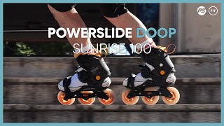 Powerslide Doop Sunrise 100 urban inline skates [upl. by Bouzoun]