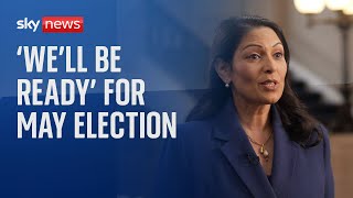 Well be ready for May election says former Tory Home Secretary Priti Patel [upl. by Emarej306]