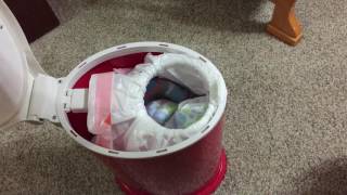 The Ubbi Diaper Pail in Use [upl. by Hakeber]