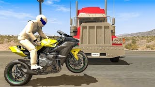 Motorbike Crashes 2  BeamNG DRIVE  SmashChan [upl. by Calvinna346]