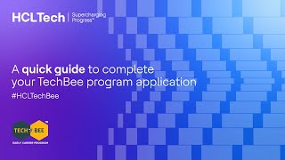 How to register and complete the application for TechBee  HCLs Early Career Program [upl. by Atalaya673]