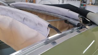 VW ragtop Bug headliner tips [upl. by Ekud]