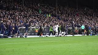 This is how Leeds UNITED fans rejoice over last minute goal [upl. by Fulvi]