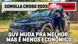 Toyota Corolla Cross 2025 está mais fraco mas ANDA igual e bebe MAIS [upl. by Anitsahs]