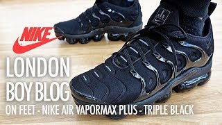 On Feet  Nike Air Vapormax Plus Triple Black [upl. by Manvell181]